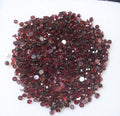 25 AAA Red Garnet Gemstones: 3mm Rose Cut Round