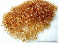 10 AAA Golden Citrine Round Cabochons: 3mm Loose Gemstones