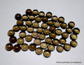 10 AAA Smoky Quartz Cabochons: Round Gemstones (3-5mm)