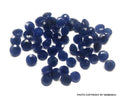 AAA Blue Sapphire Gemstone: 6mm Faceted Round Loose Stone