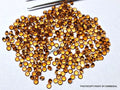 3mm Hessonite Garnet Gemstone: Faceted Round, AAA Quality, 10 Piece