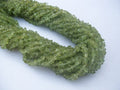Peridot Chip Gemstone Beads: 3-4mm Uncut AAA Quality