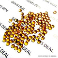 20 Natural Citrine 3mm Rose Cut Cabochon Gemstones